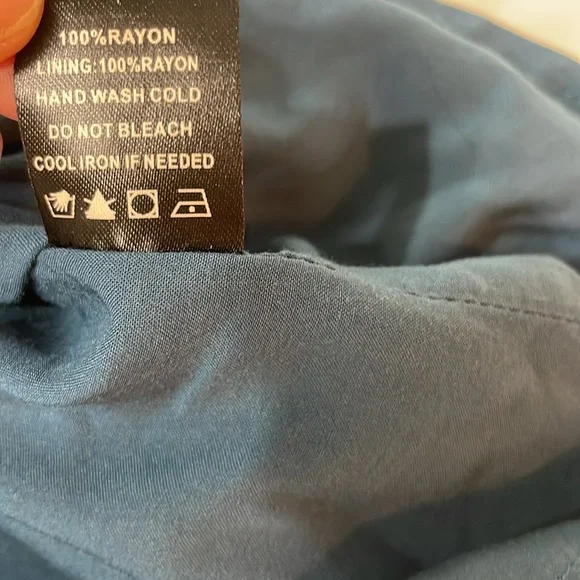 Buddy Love Blue and Magenta Embroidered Boho Hippie Summer Sundress XS - Picture 6 of 9